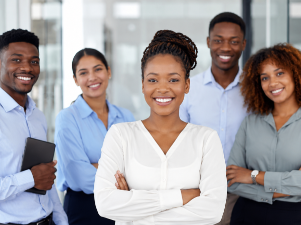 Young South African professionals starting their careers in a modern office environment