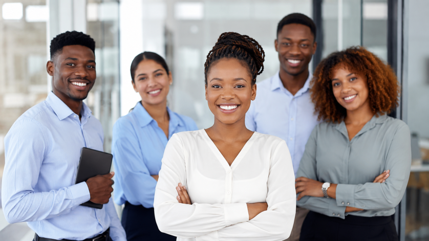 Young South African professionals starting their careers in a modern office environment